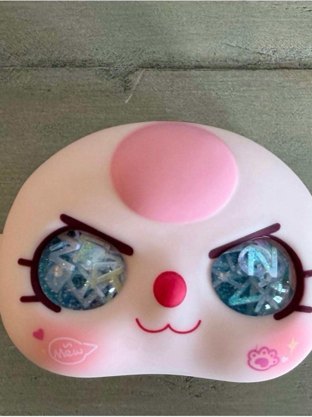Baby Three (BB3)100% face replacement blue with white confetti eyes